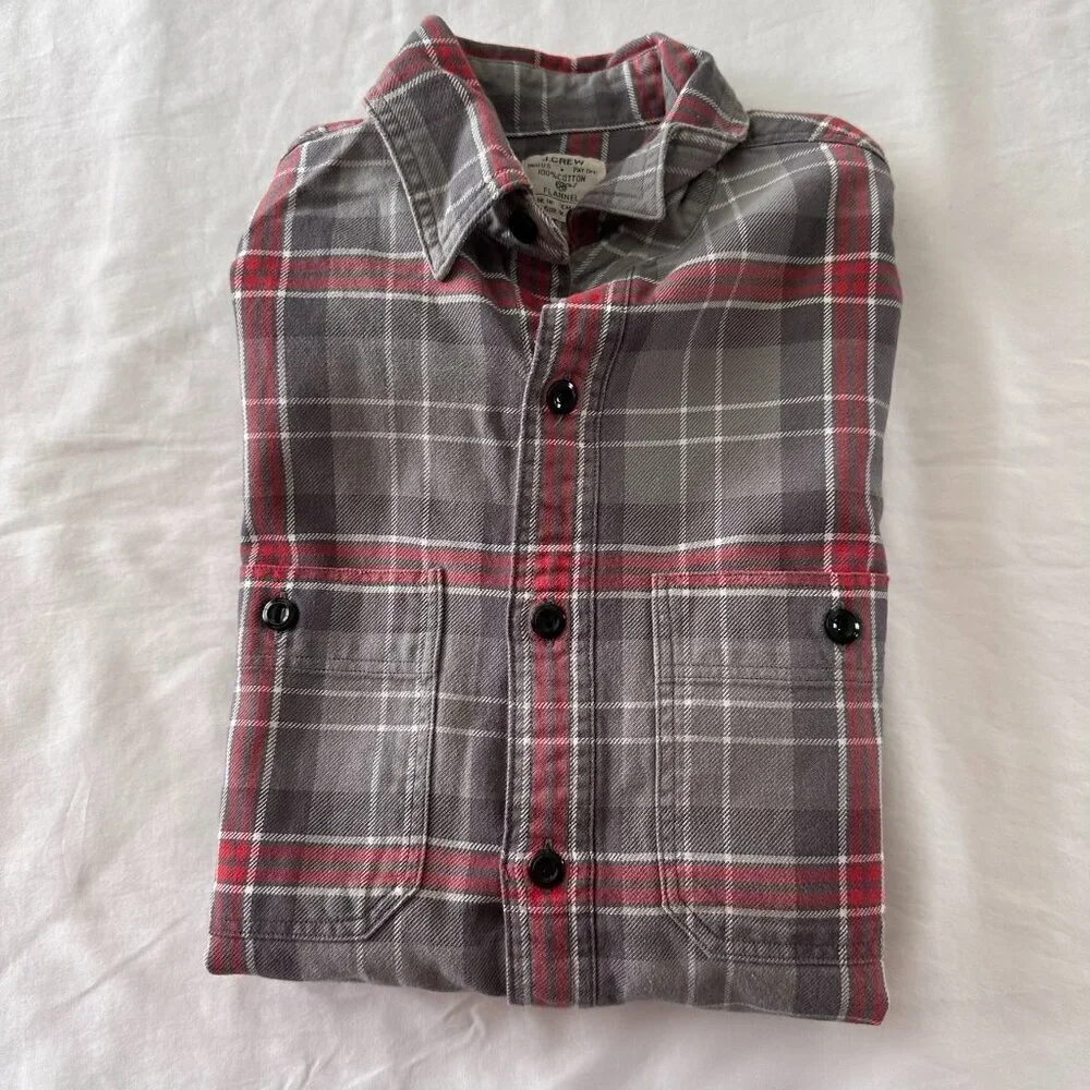JCrew Flannel Long Sleeve Button Down